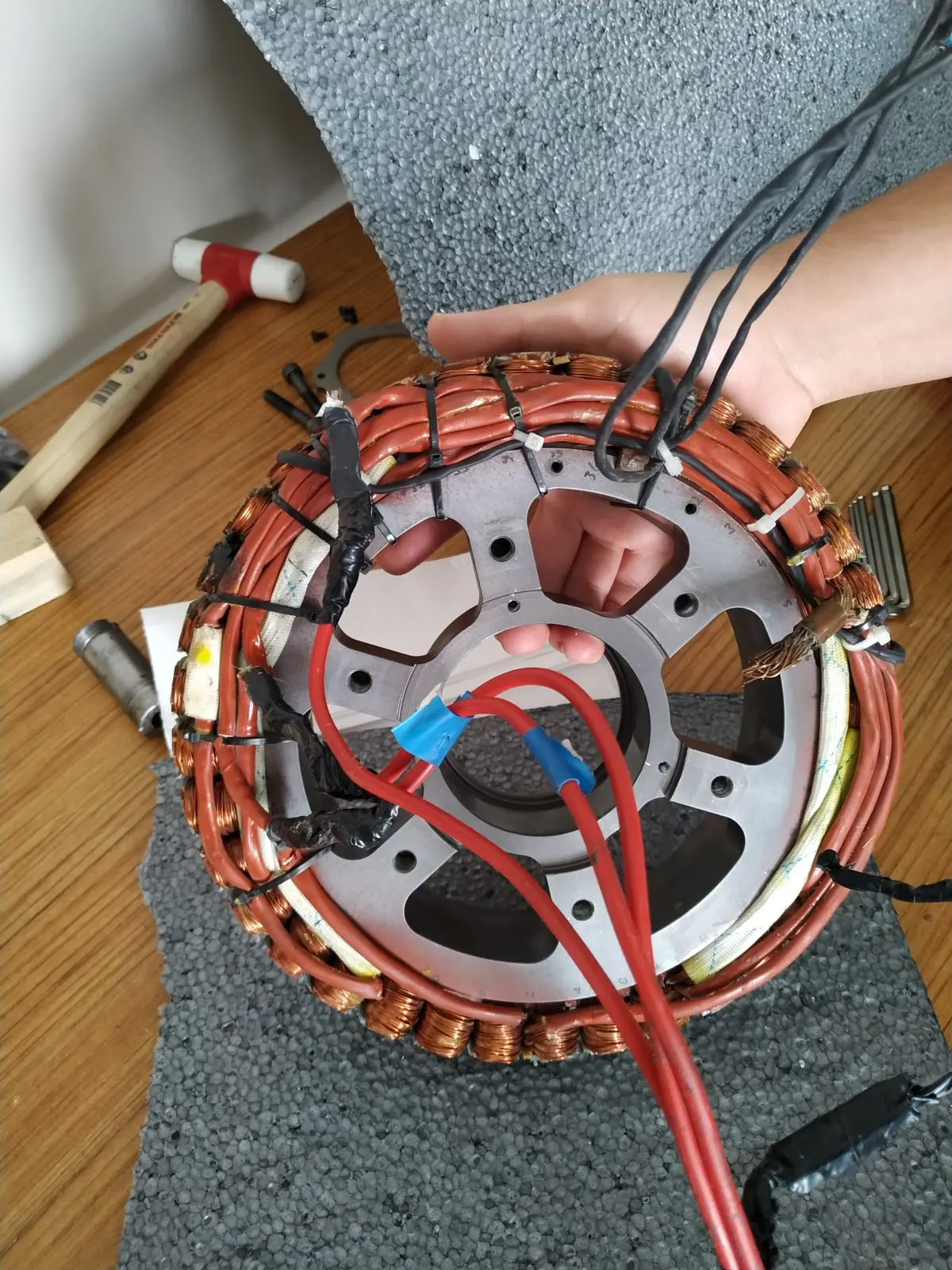 Finished motor